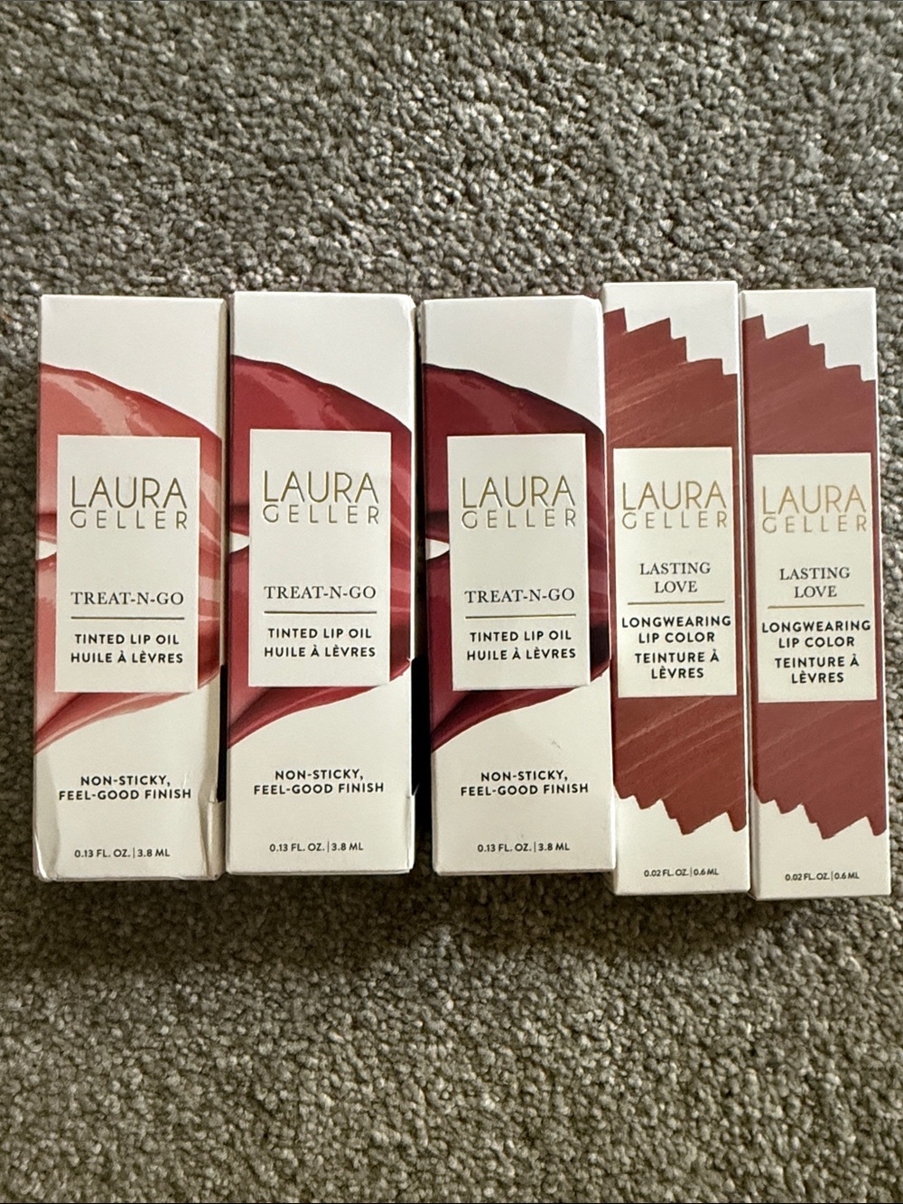 NEW Laura Geller Lip Bundle | Lip Oil, Longwear Lip Color & Lip Liner